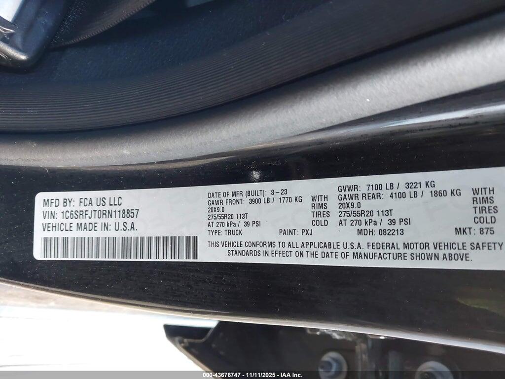1C6SRFJT0RN118857 2024 RAM 1500 photo no. 9