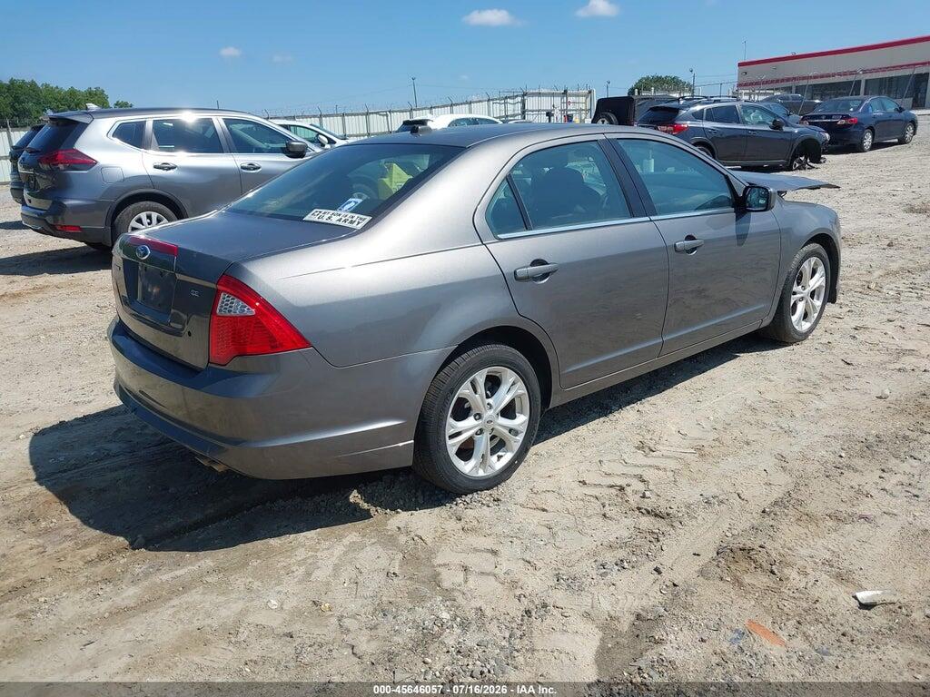 3FAHP0HA2CR141240 2012 FORD FUSION photo no. 4