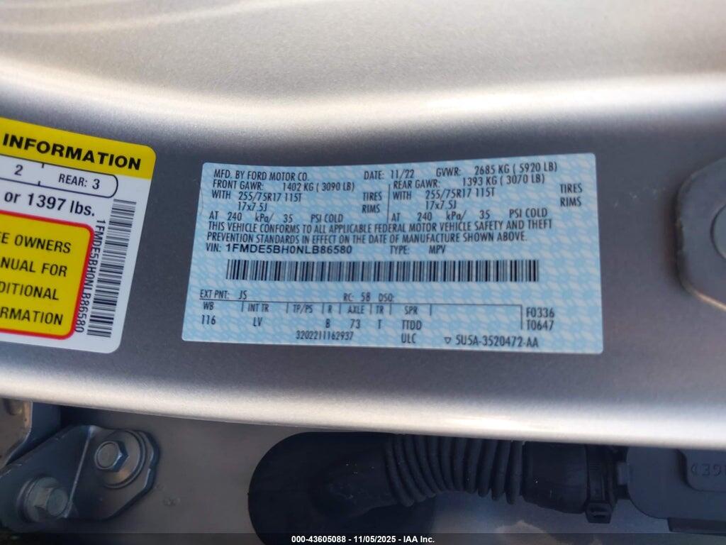 1FMDE5BH0NLB86580 2022 FORD BRONCO photo no. 9