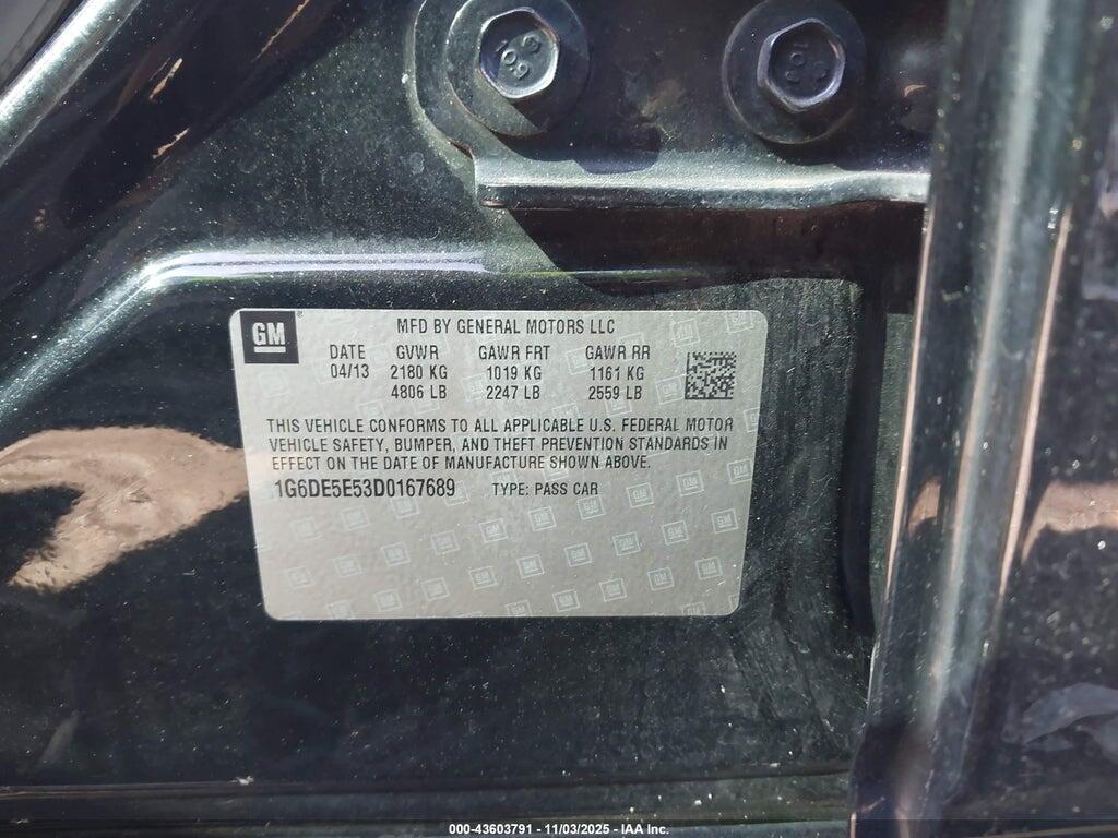 1G6DE5E53D0167689 2013 CADILLAC CTS photo no. 9