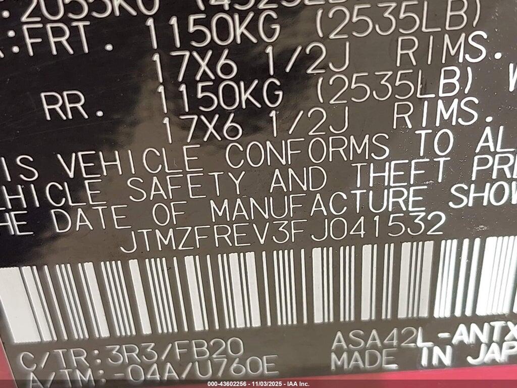 JTMZFREV3FJ041532 2015 TOYOTA RAV4 photo no. 9