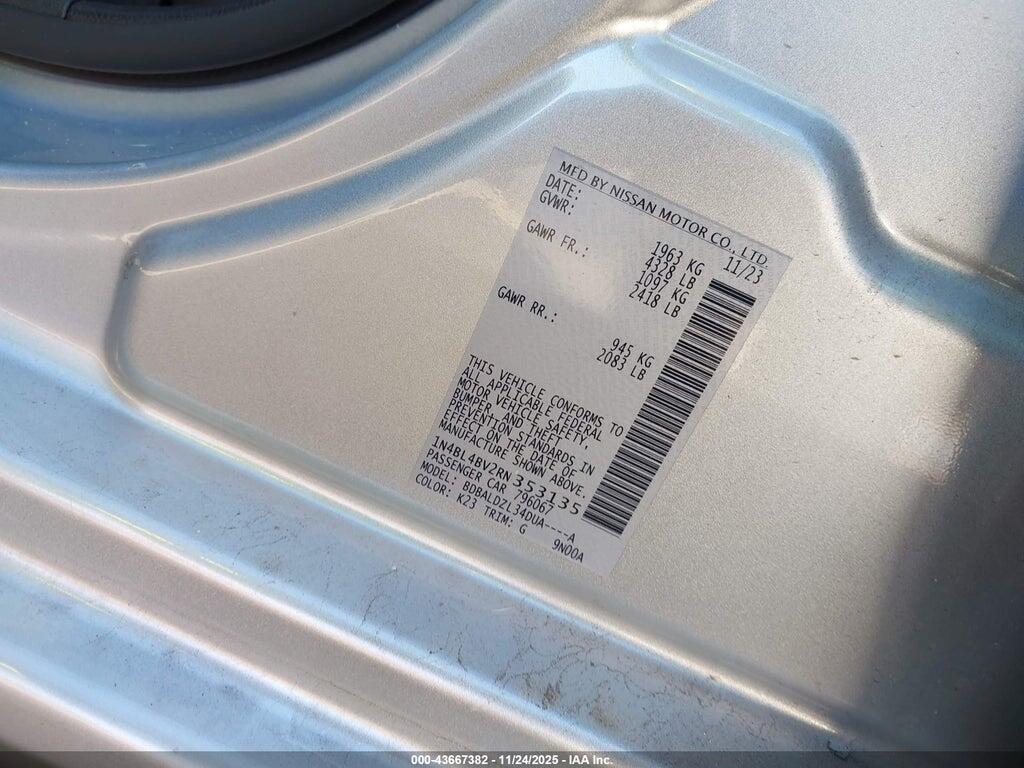 1N4BL4BV2RN353135 2024 NISSAN ALTIMA photo no. 9