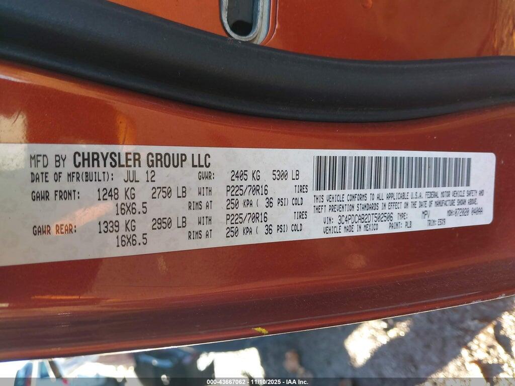 3C4PDCAB2DT502506 2013 DODGE JOURNEY photo no. 9