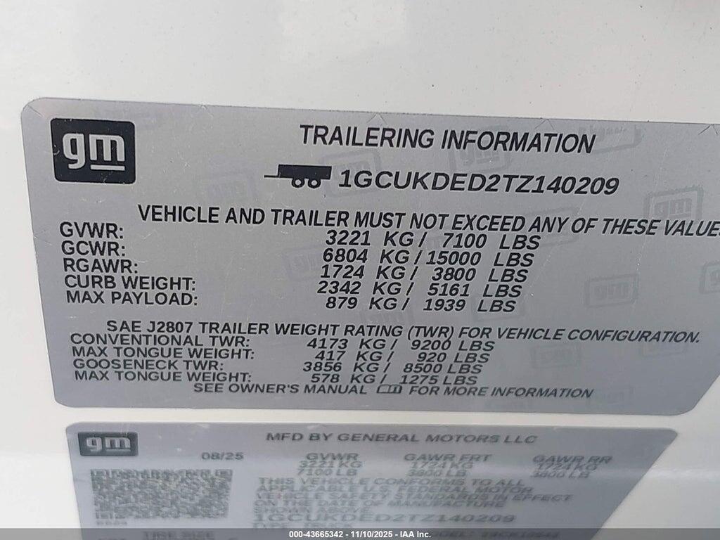 1GCUKDED2TZ140209 2026 CHEVROLET SILVERADO 1500 photo no. 9