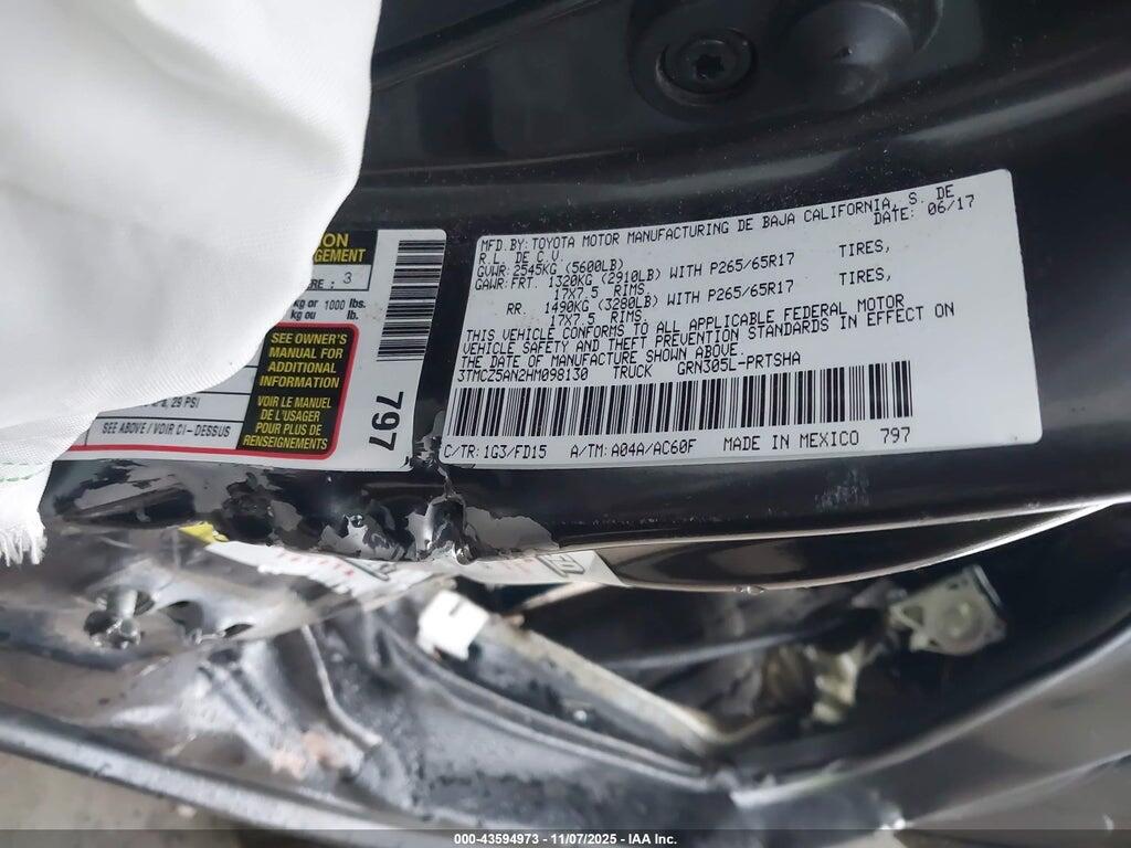 3TMCZ5AN2HM098130 2017 TOYOTA TACOMA photo no. 9