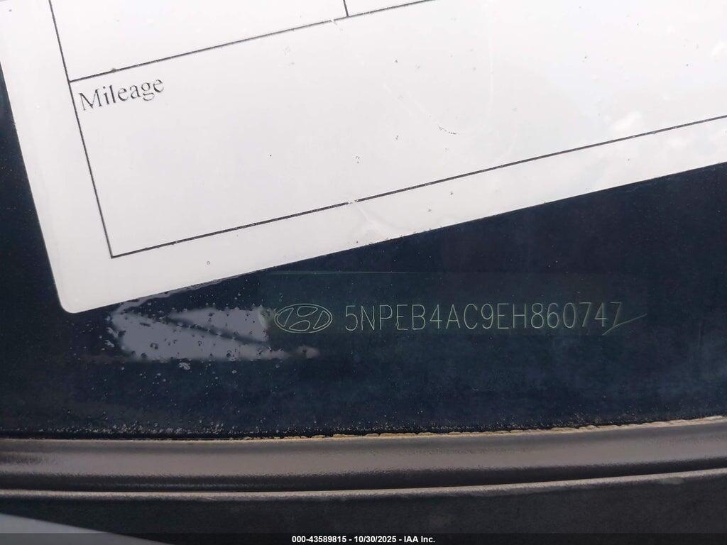 5NPEB4AC9EH860747 2014 HYUNDAI SONATA photo no. 12