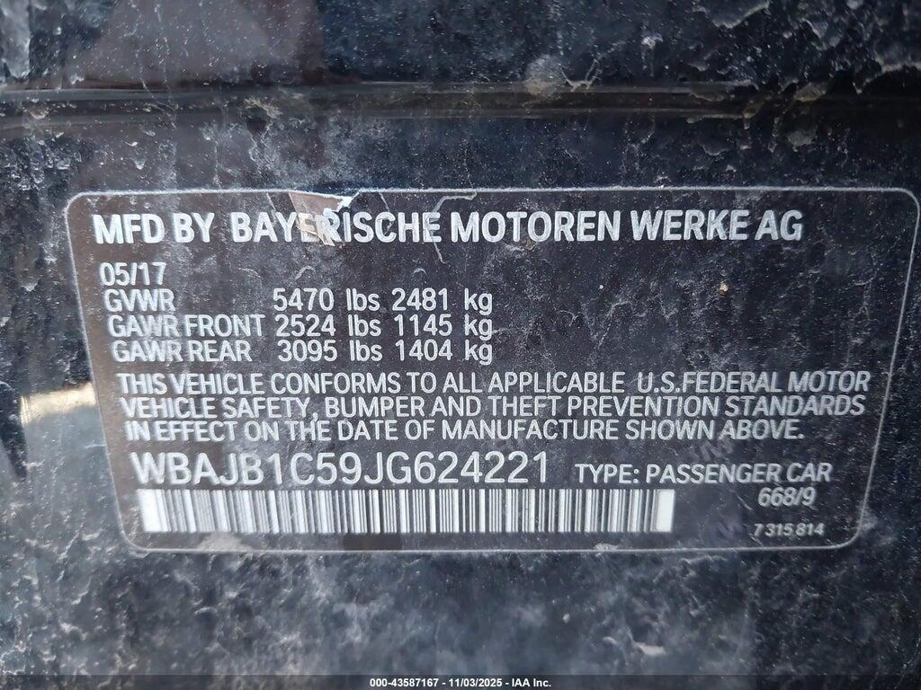 WBAJB1C59JG624221 2018 BMW 530E photo no. 9