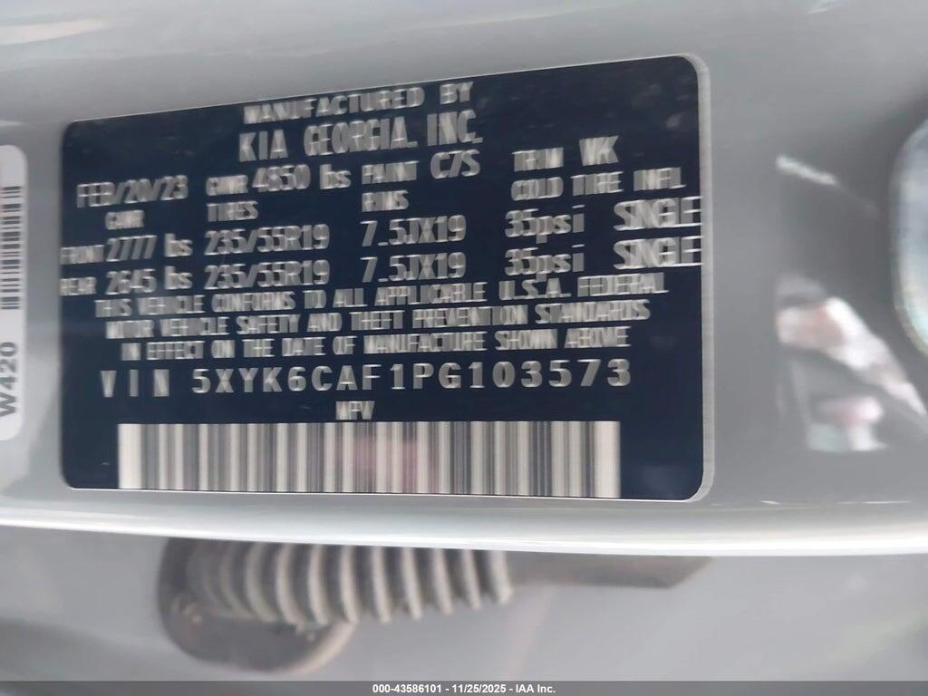 5XYK6CAF1PG103573 2023 KIA SPORTAGE photo no. 9