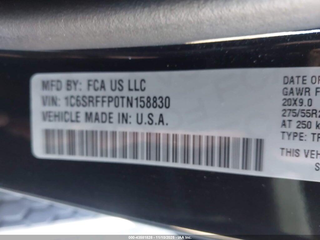 1C6SRFFP0TN158830 2026 RAM 1500 photo no. 9