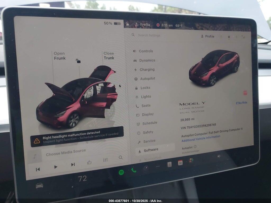 7SAYGDEE2PA206748 2023 TESLA MODEL Y photo no. 7