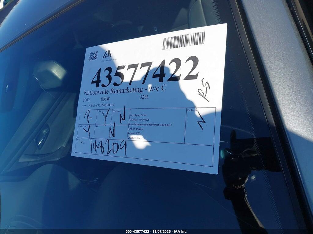 WBAWC33529PU84376 2009 BMW 328I photo no. 11