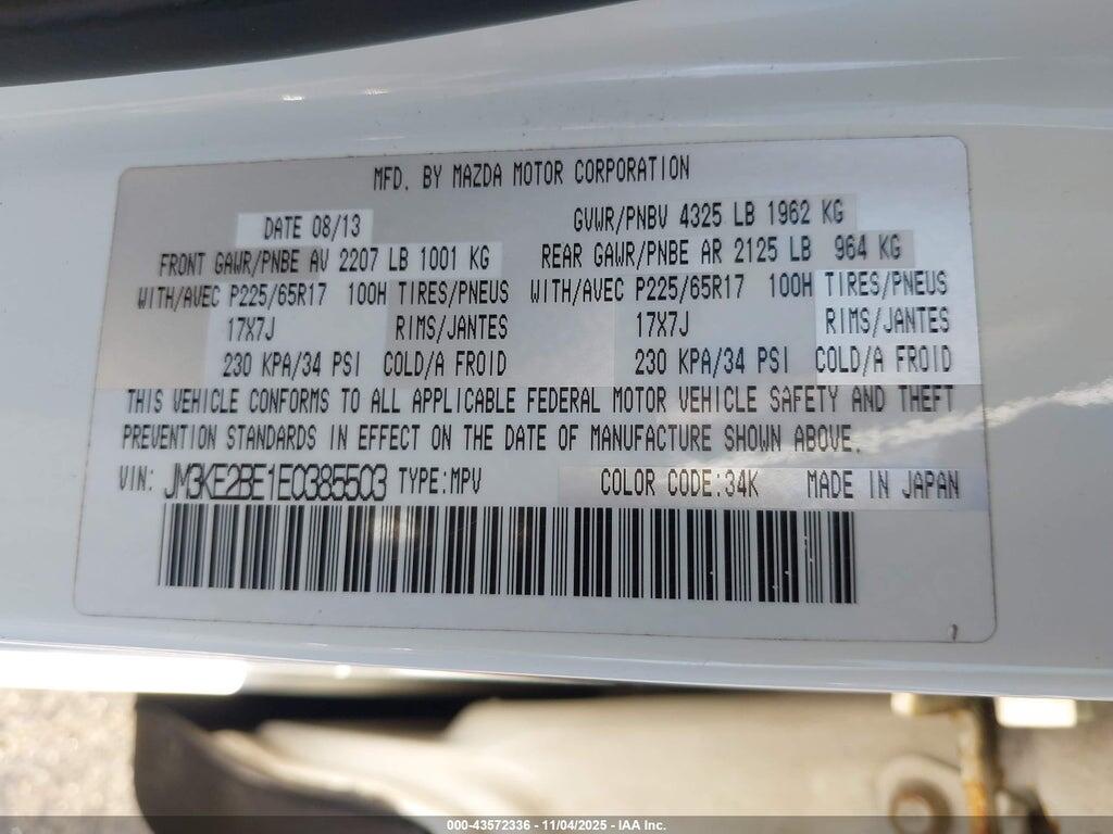 JM3KE2BE1E0385503 2014 MAZDA CX-5 photo no. 9