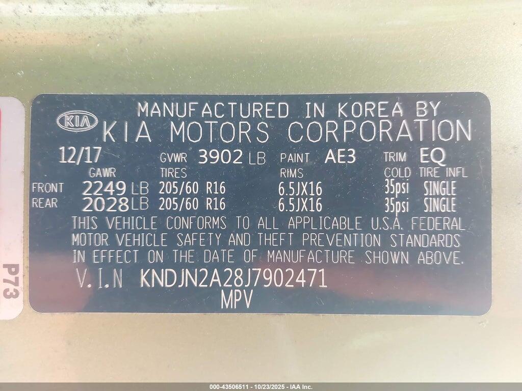 KNDJN2A28J7902471 2018 KIA SOUL photo no. 9