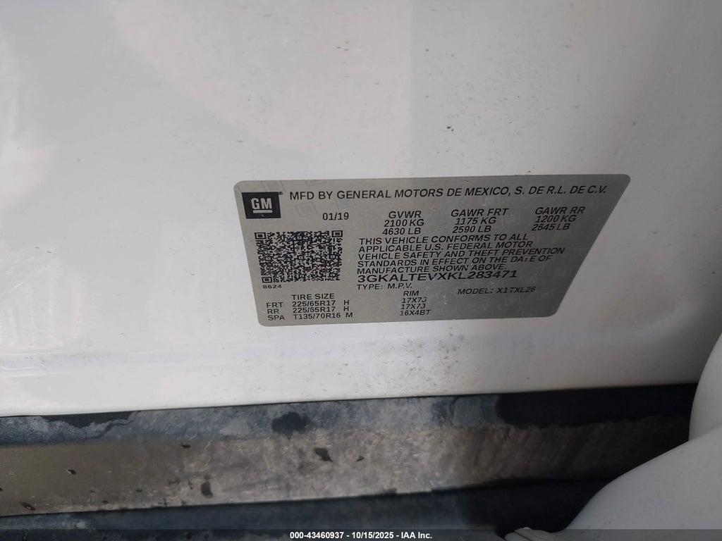3GKALTEVXKL283471 2019 GMC TERRAIN photo no. 9