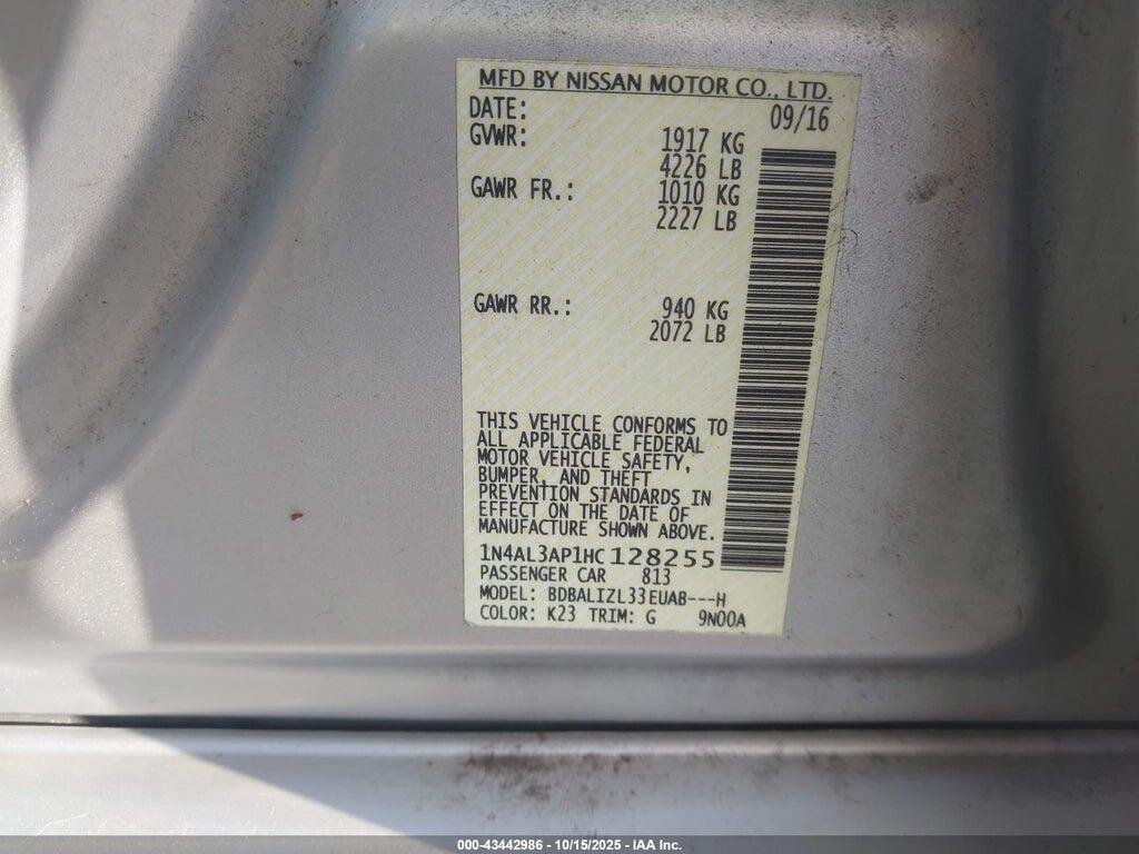 1N4AL3AP1HC128255 2017 NISSAN ALTIMA photo no. 9