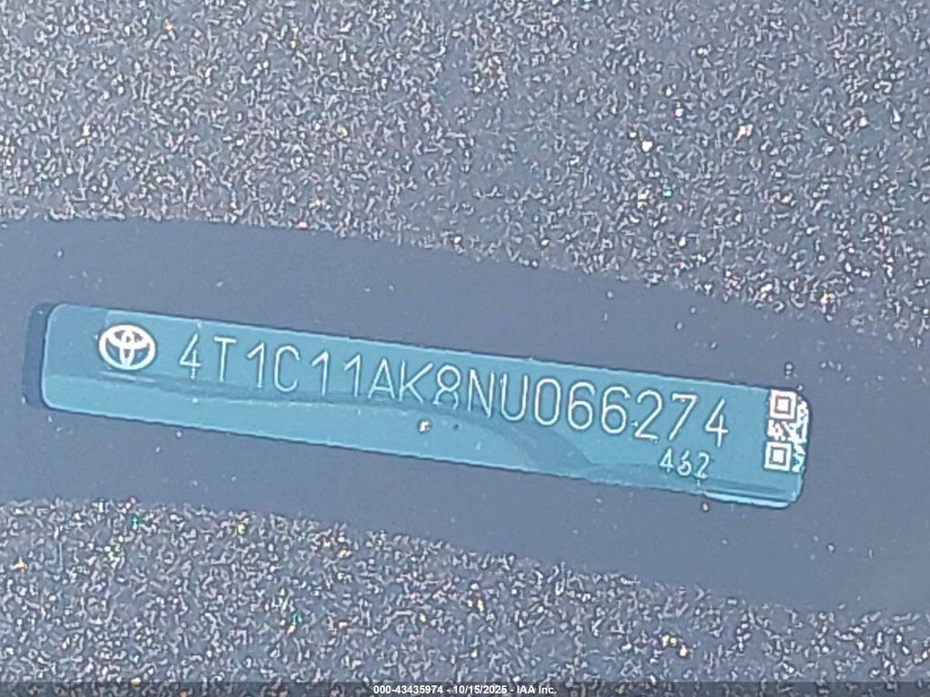 4T1C11AK8NU066274 2022 TOYOTA CAMRY photo no. 9