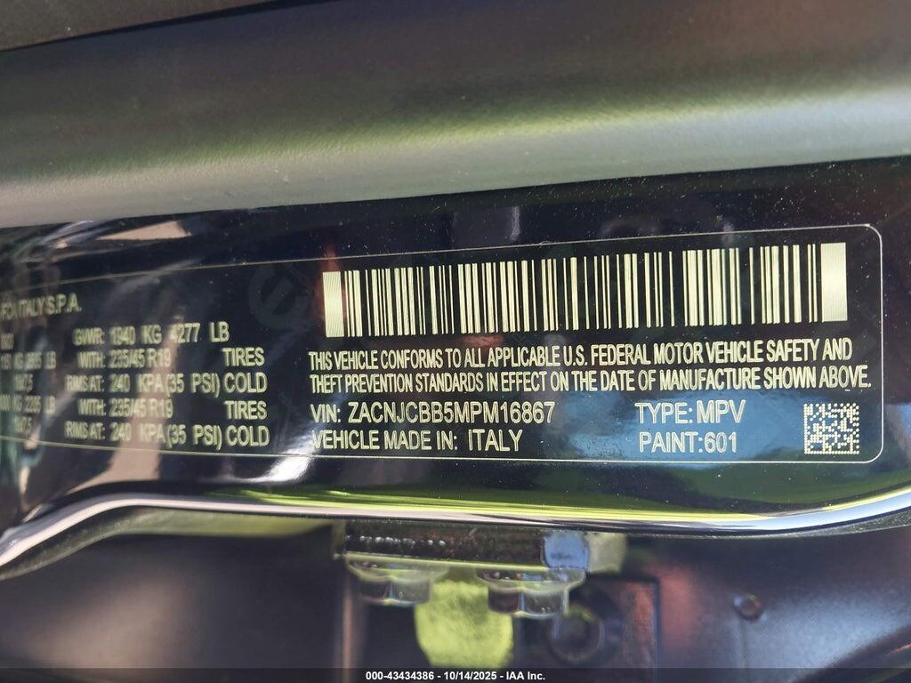 ZACNJCBB5MPM16867 2021 JEEP RENEGADE photo no. 9