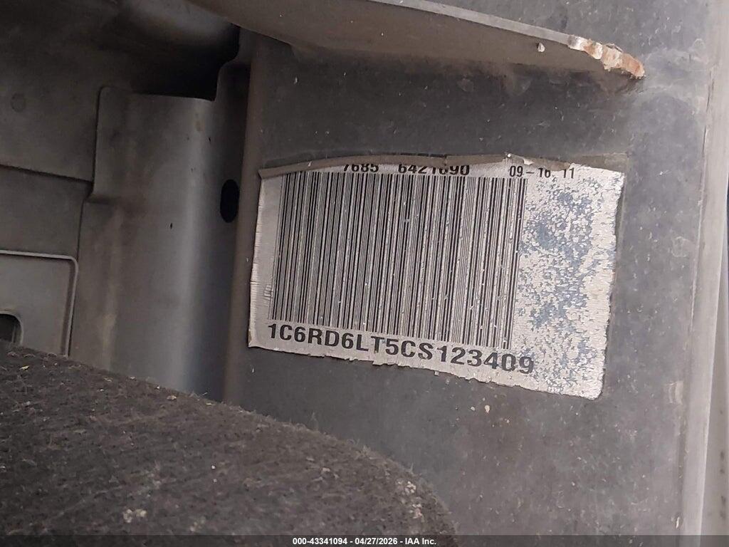 1C6RD6LT5CS123409 2012 RAM 1500 photo no. 9