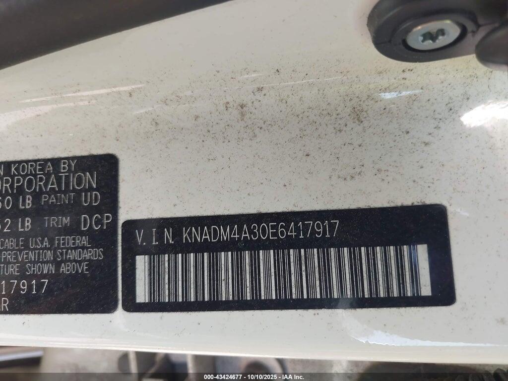 KNADM4A30E6417917 2014 KIA RIO photo no. 9