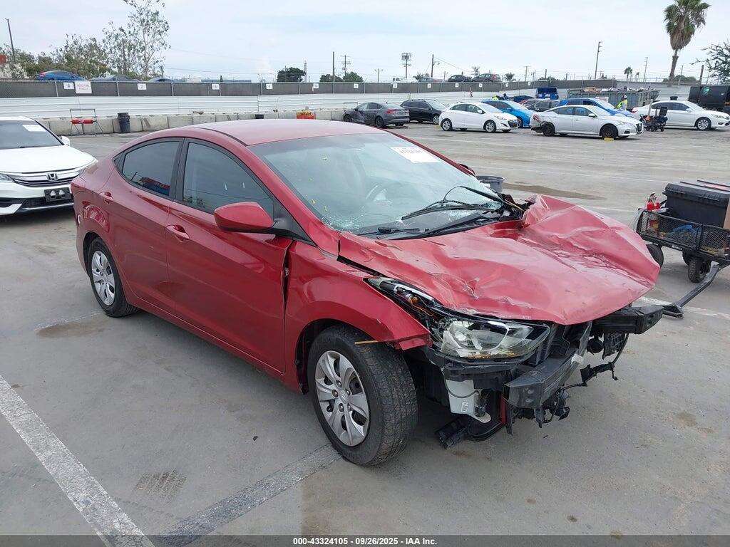 5NPDH4AE8GH725337 2016 HYUNDAI ELANTRA photo no. 1