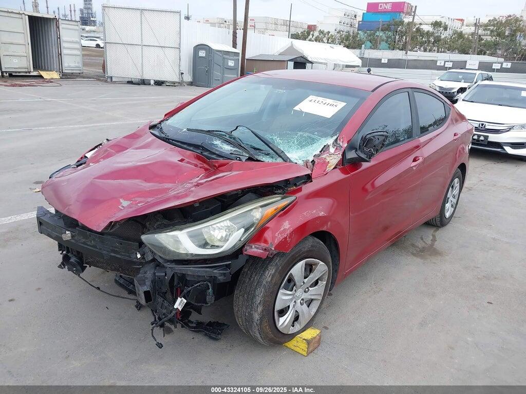 5NPDH4AE8GH725337 2016 HYUNDAI ELANTRA photo no. 2