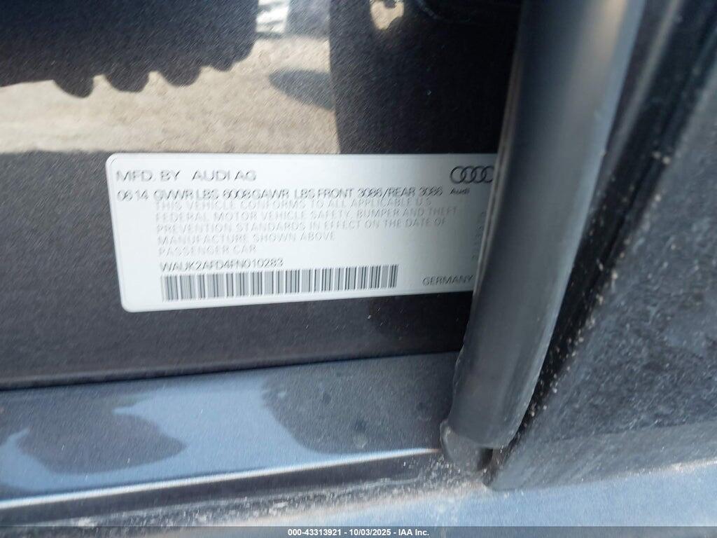 WAUK2AFD4FN010283 2015 AUDI S8 photo no. 9