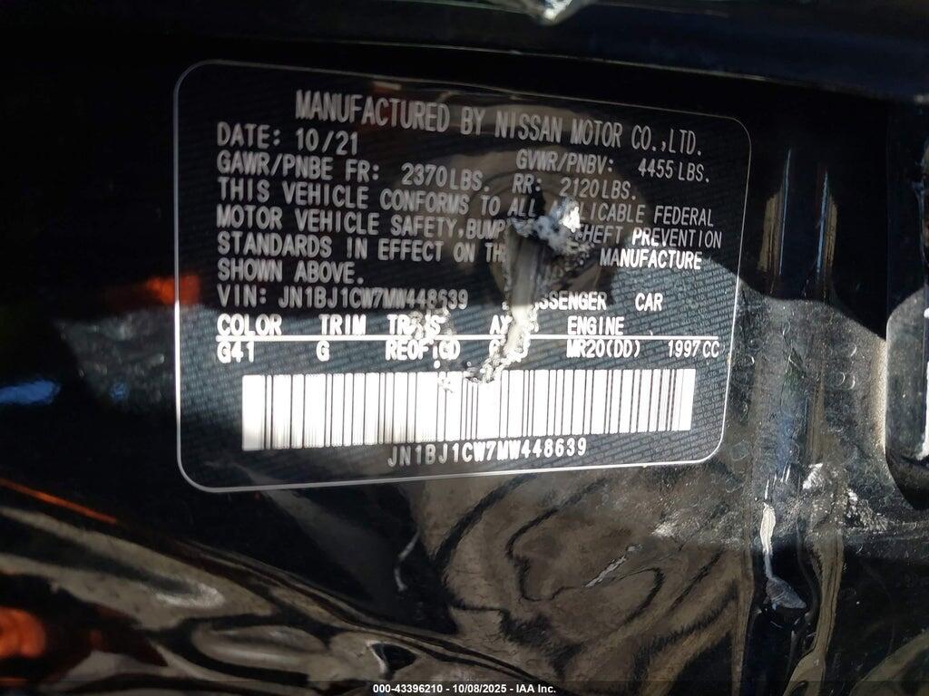 JN1BJ1CW7MW448639 2021 NISSAN ROGUE SPORT photo no. 9