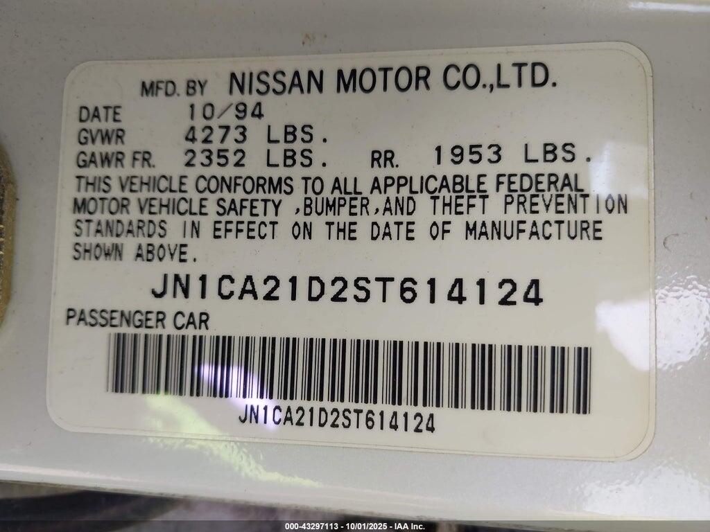 JN1CA21D2ST614124 1995 NISSAN MAXIMA photo no. 9