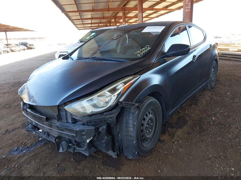 5NPDH4AE4GH759906 2016 HYUNDAI ELANTRA photo no. 2