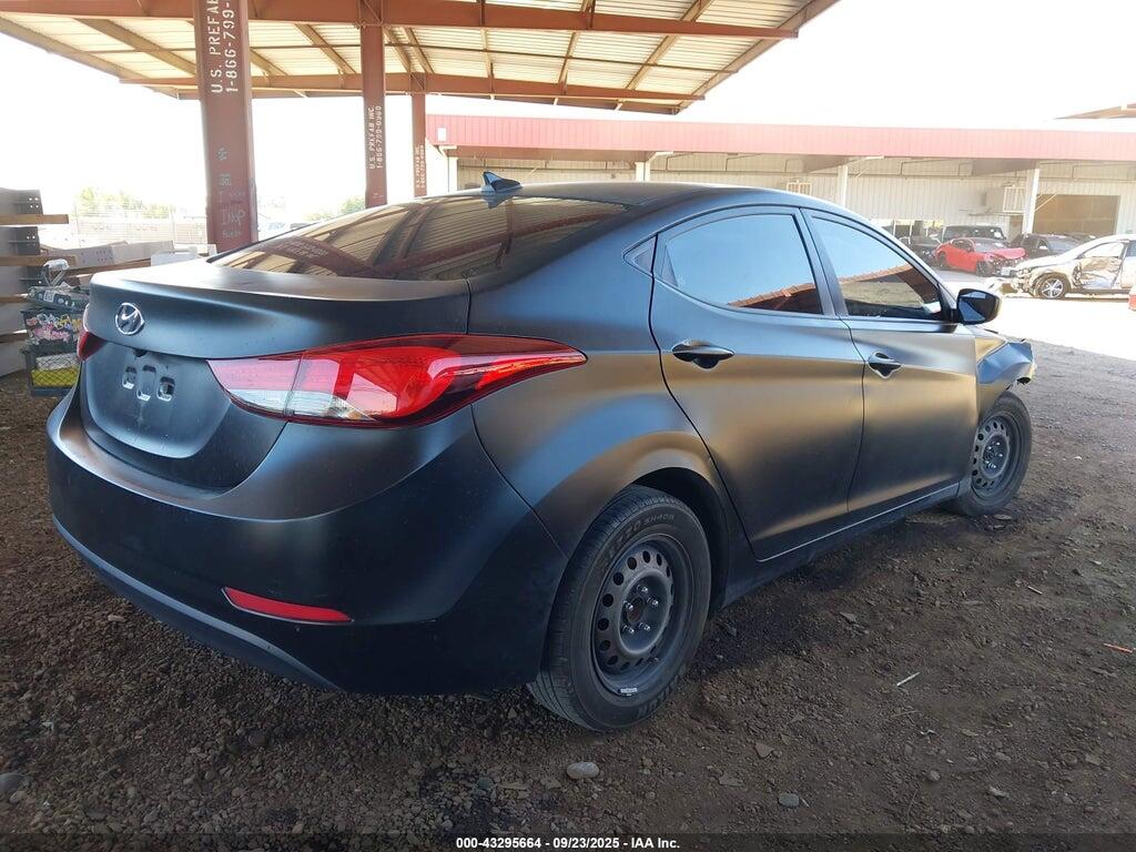 5NPDH4AE4GH759906 2016 HYUNDAI ELANTRA photo no. 4