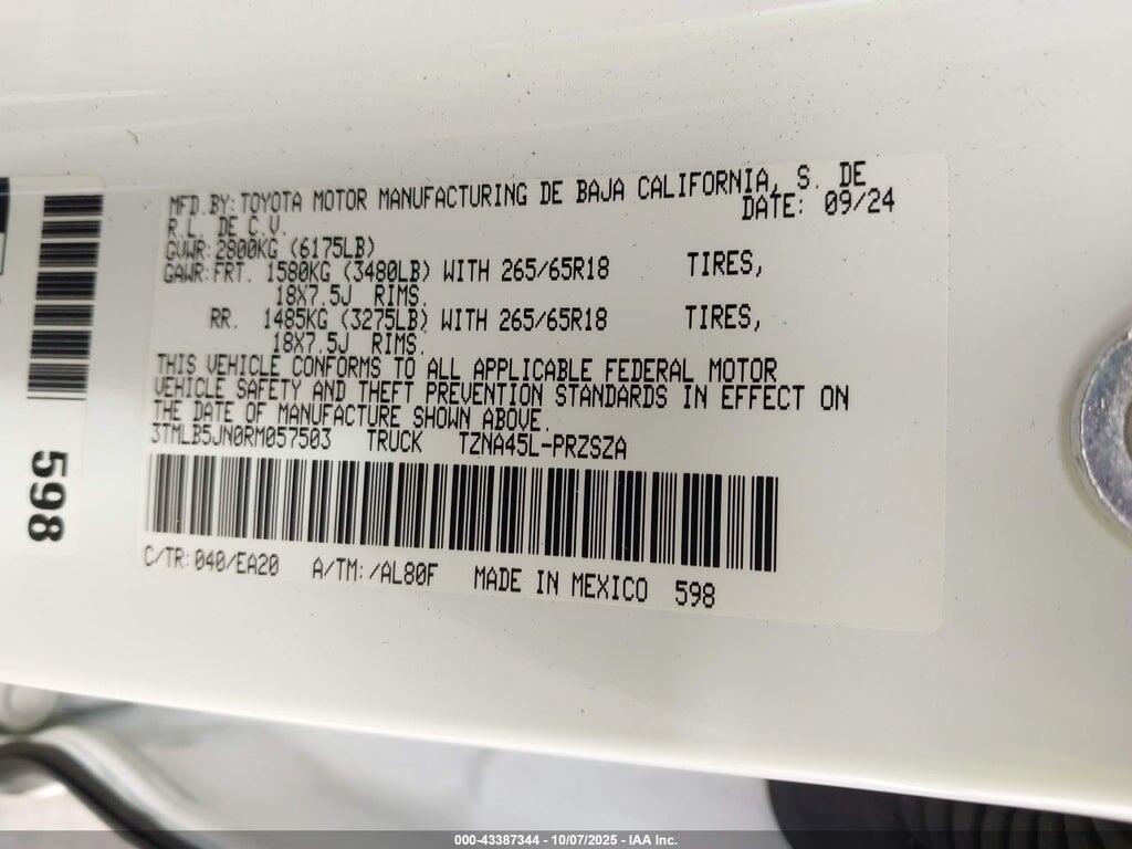 3TMLB5JN0RM057503 2024 TOYOTA TACOMA photo no. 9