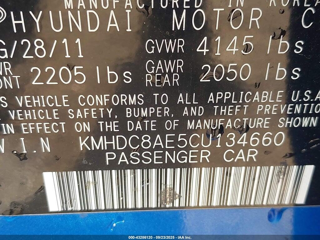 KMHDC8AE5CU134660 2012 HYUNDAI ELANTRA TOURING photo no. 9