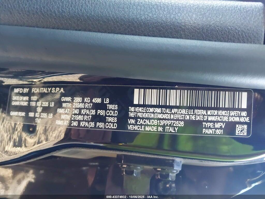 ZACNJDB13PPP72526 2023 JEEP RENEGADE photo no. 9