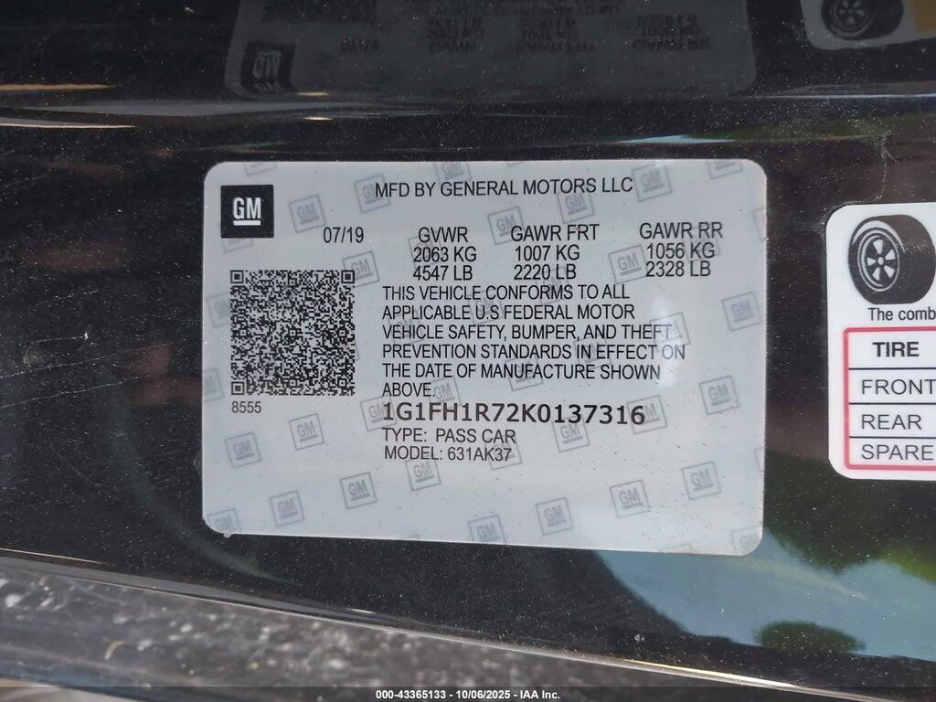 1G1FH1R76L0147333 2020 CHEVROLET CAMARO photo no. 9
