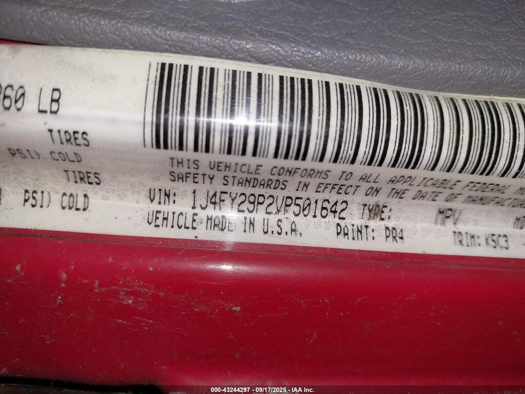 1J4FY29P2VP501642 1997 JEEP WRANGLER photo no. 9