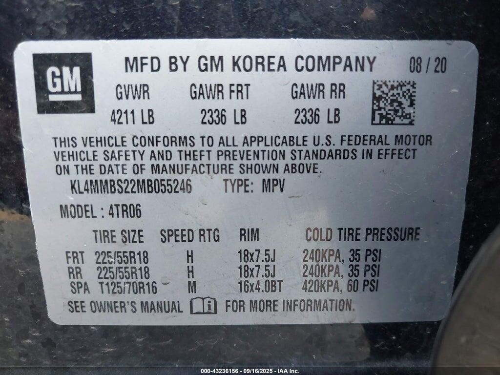 KL4MMBS22MB055246 2021 BUICK ENCORE GX photo no. 9