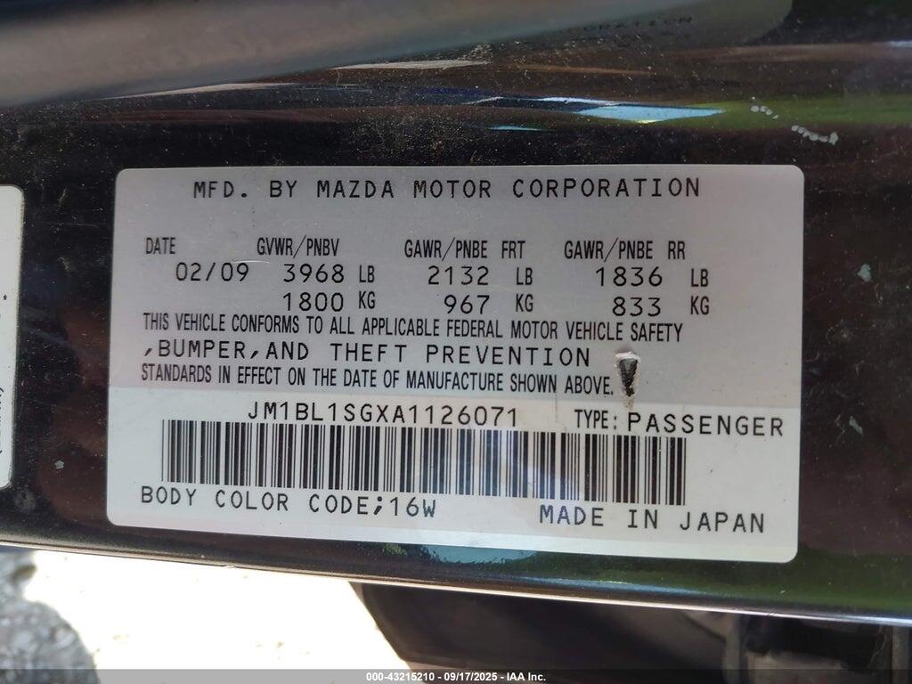 JM1BL1SGXA1126071 2010 MAZDA MAZDA3 photo no. 9
