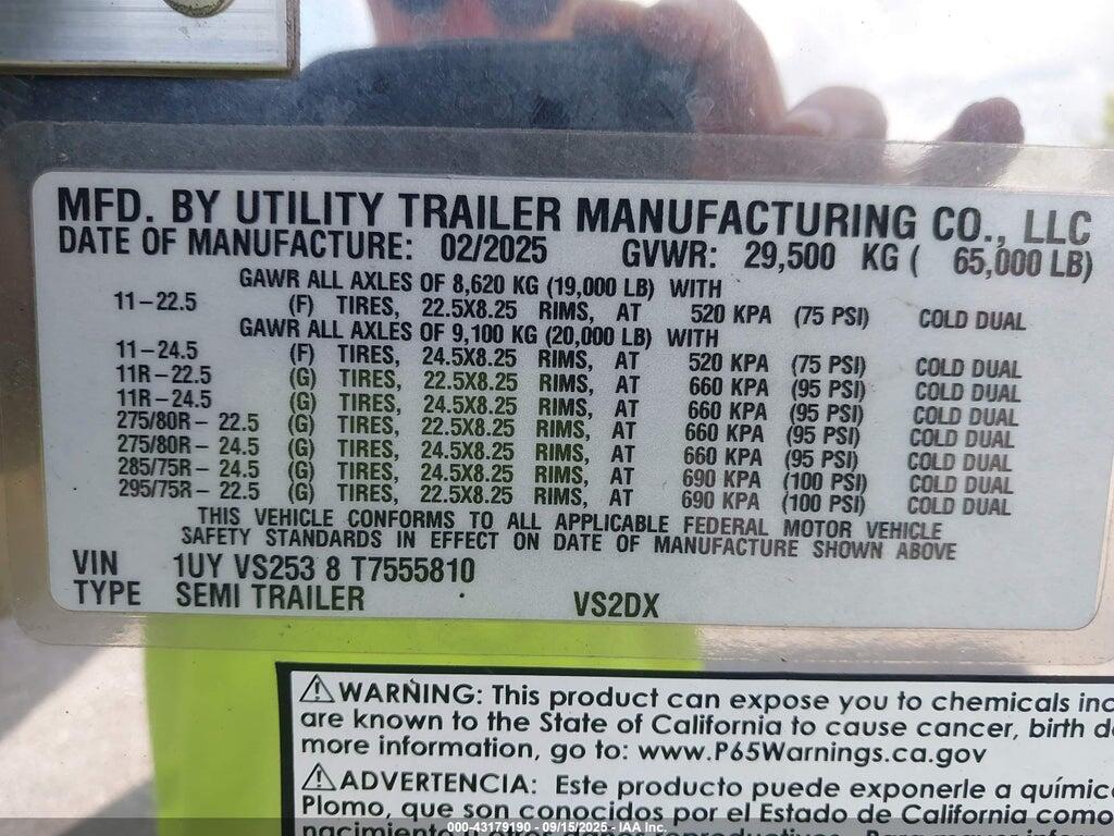 1UYVS2538T7555810 2026 UTILITY TRAILER MFG UNKNOWN photo no. 9