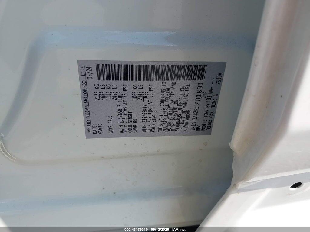 5N1BT3AB2RC701891 2024 NISSAN ROGUE photo no. 9