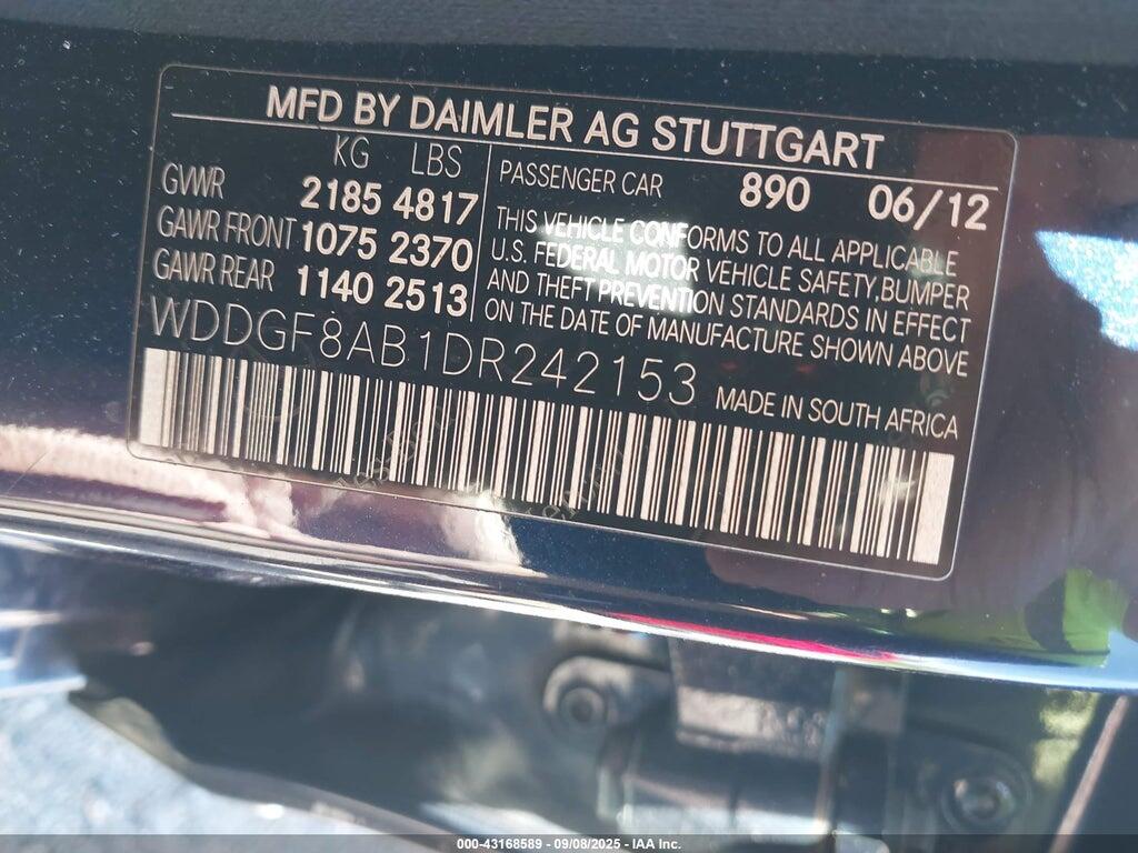 WDDGF8AB1DR242153 2013 MERCEDES-BENZ C 300 photo no. 9