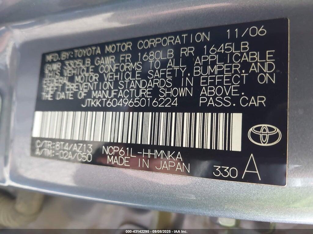 JTKKT604965016224 2006 SCION XA photo no. 9