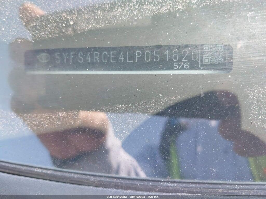 5YFS4RCE4LP051620 2020 TOYOTA COROLLA photo no. 9