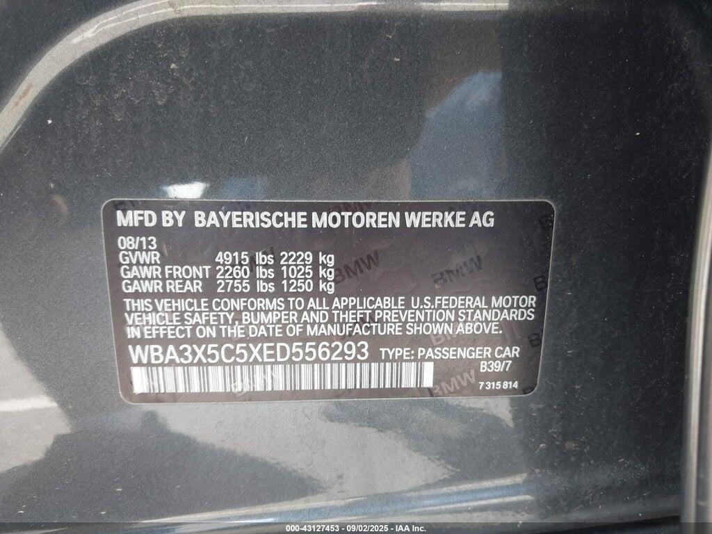 WBA3X5C5XED556293 2014 BMW 328I GRAN TURISMO photo no. 9
