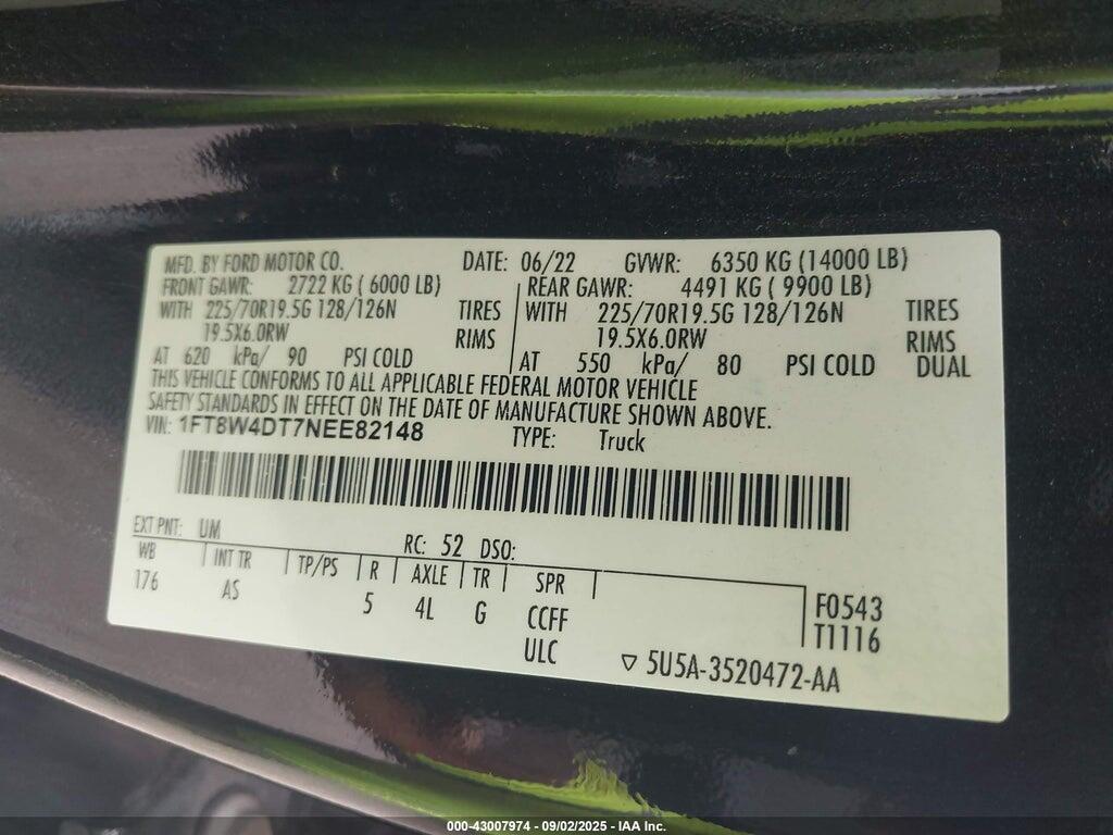 1FT8W4DT7NEE82148 2022 FORD F-450 photo no. 8