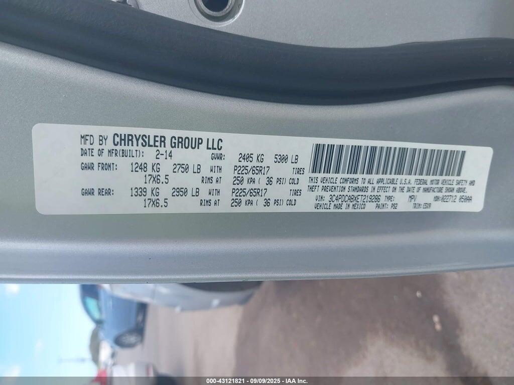 3C4PDCABXET219286 2014 DODGE JOURNEY photo no. 9