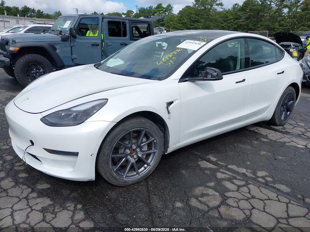 5YJ3E1EB8NF247631 2022 TESLA MODEL 3 photo no. 2