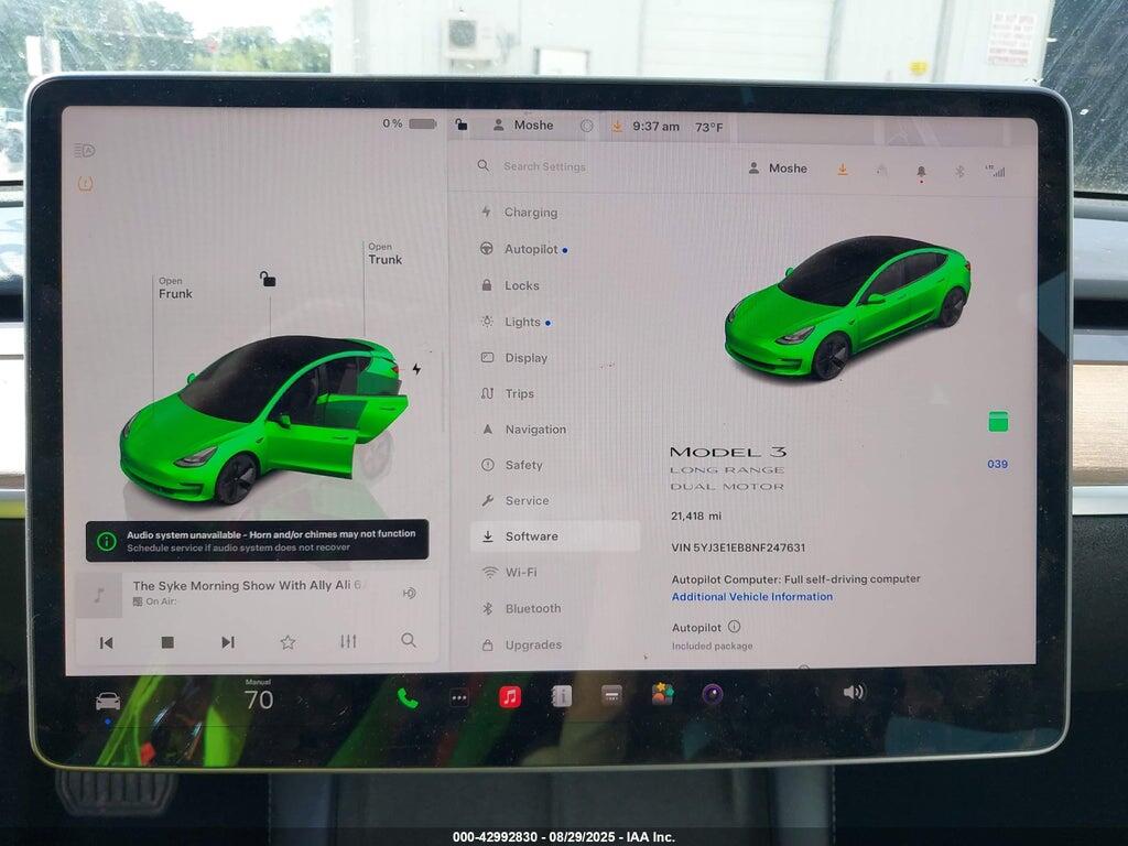 5YJ3E1EB8NF247631 2022 TESLA MODEL 3 photo no. 7