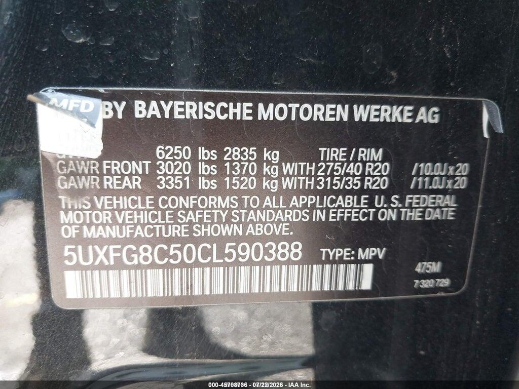 5UXFG8C50CL590388 2012 BMW X6 photo no. 9