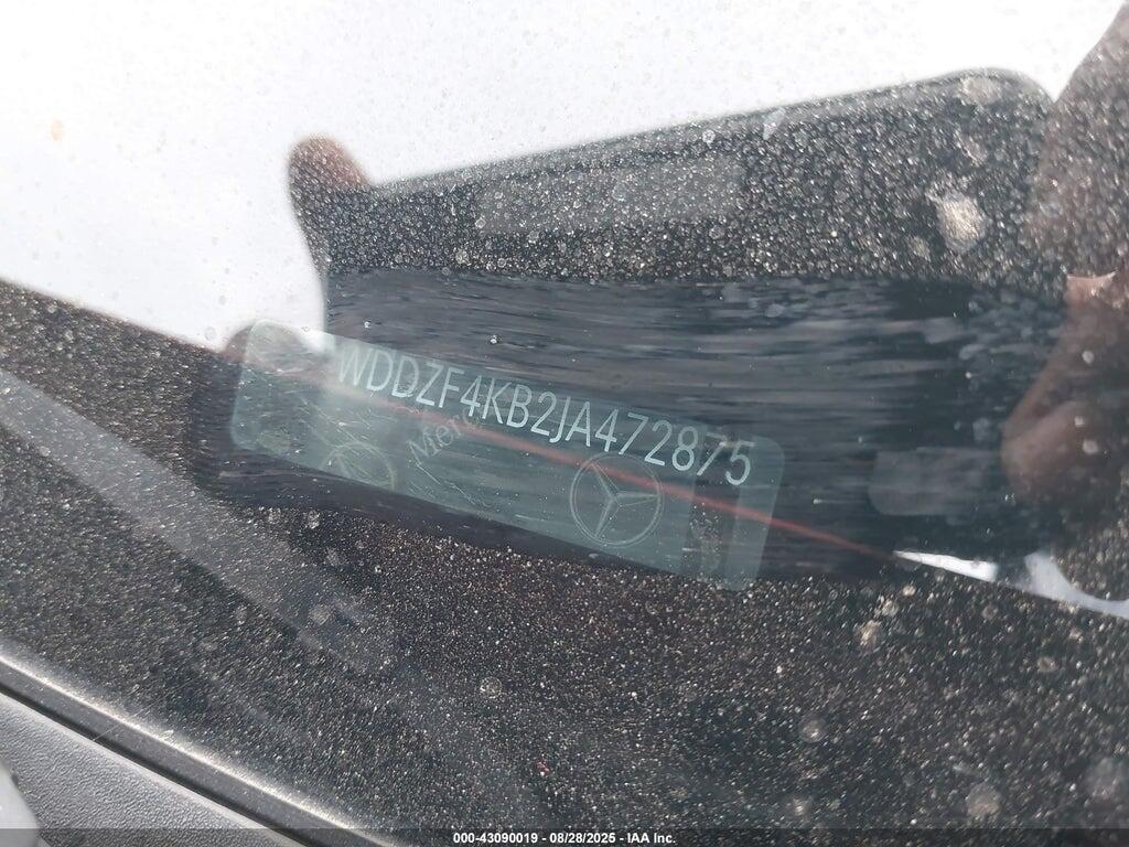WDDZF4KB2JA472875 2018 MERCEDES-BENZ E 300 photo no. 9