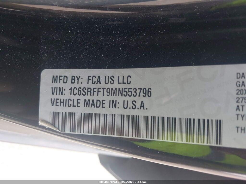 1C6SRFFT9MN553796 2021 RAM 1500 photo no. 9